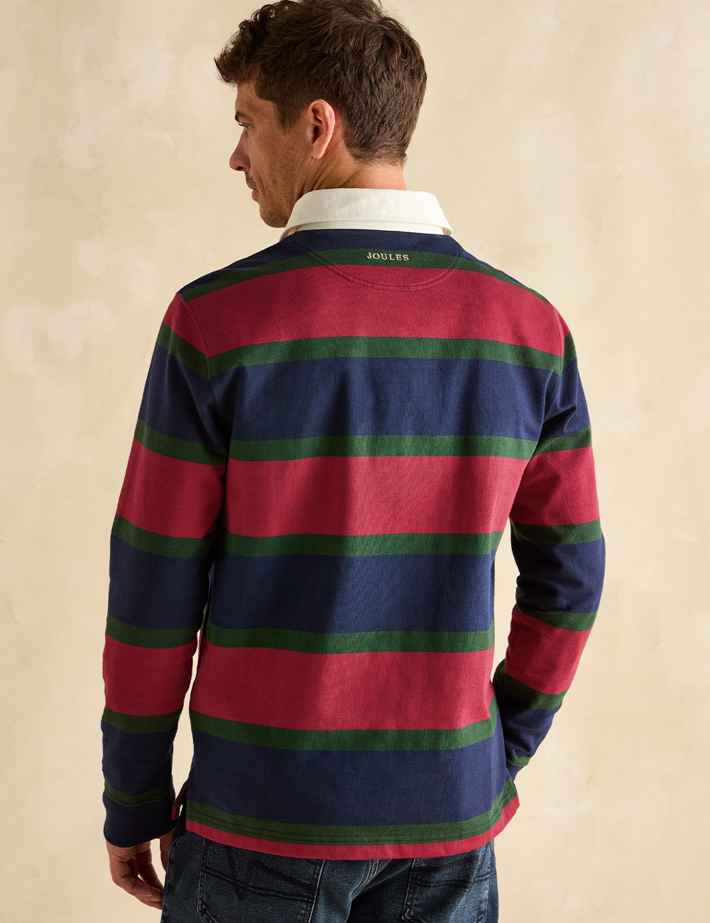 Joules Onside Rugby Shirt - Red/Navy