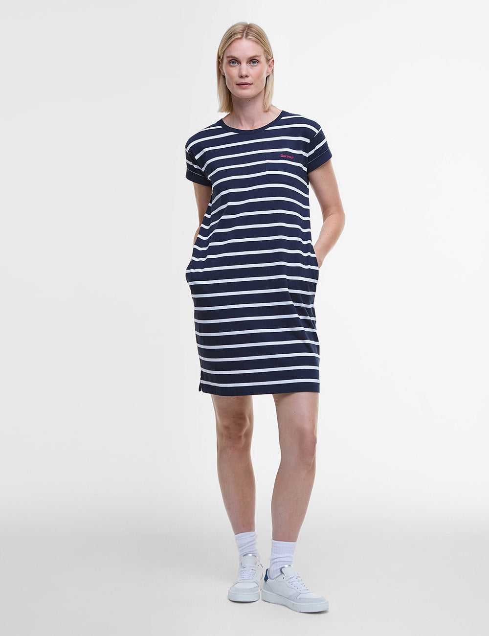 Barbour Otterburn Stripe Dress - Navy