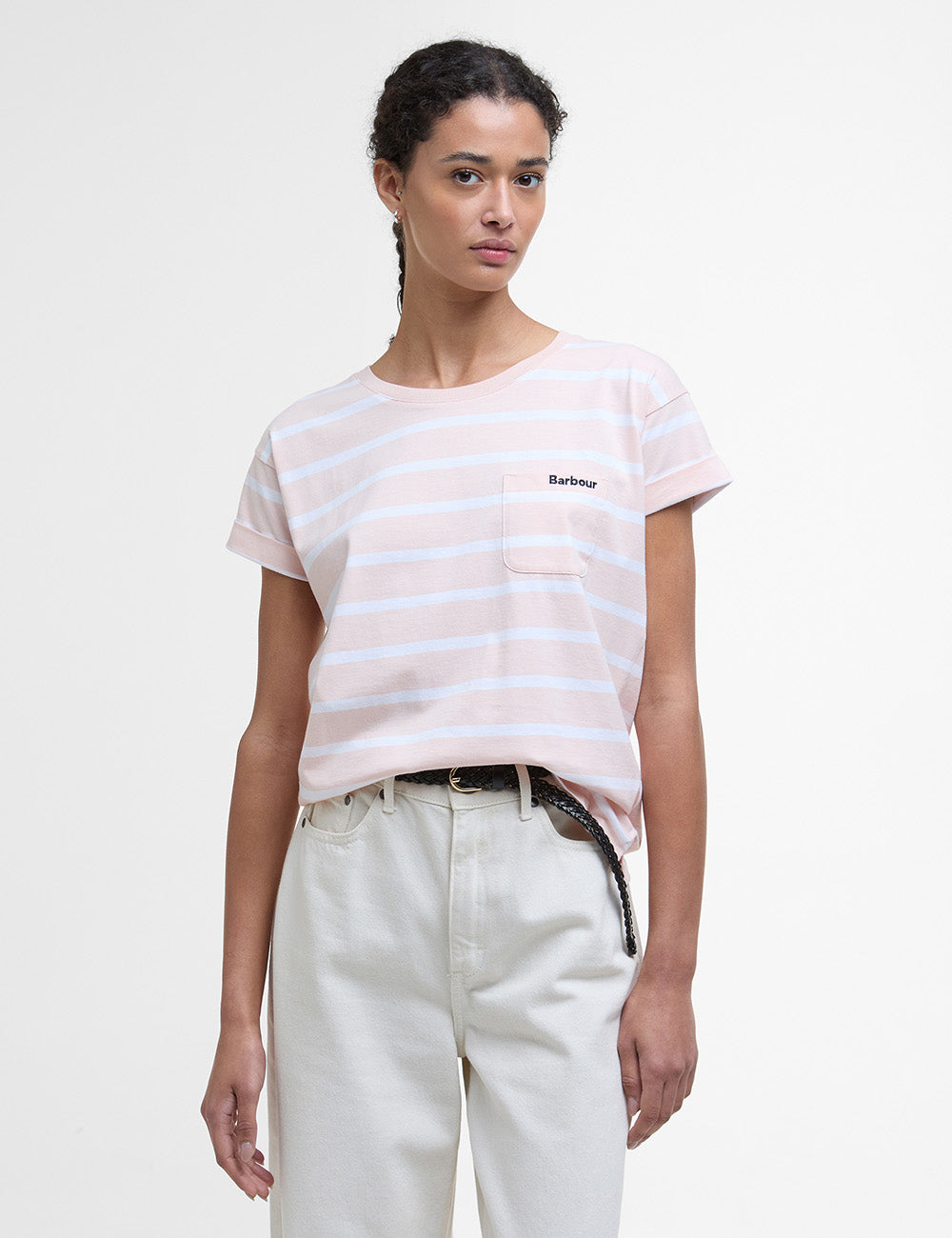 Barbour Otterburn Stripe T-Shirt - Primrose Pink