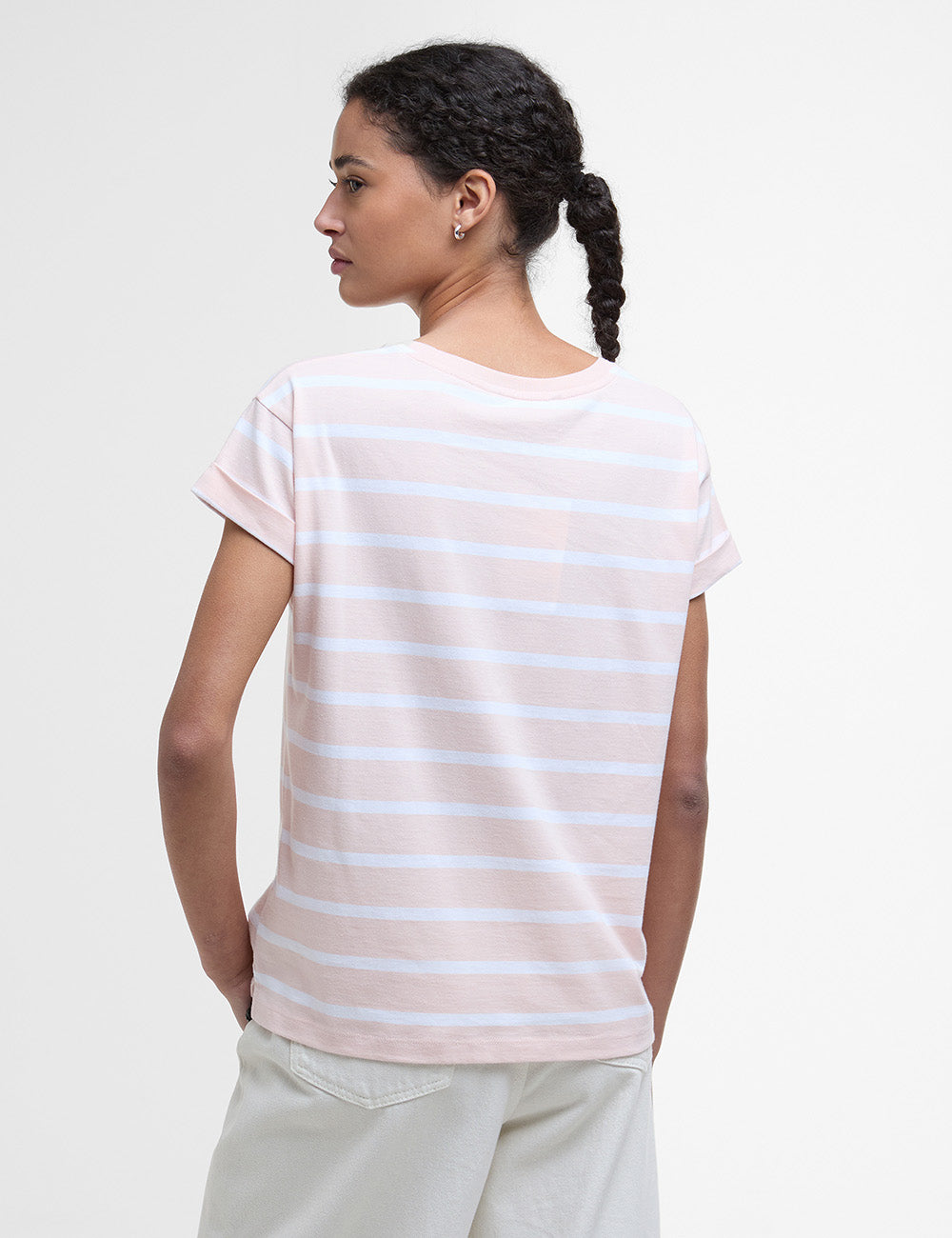 Barbour Otterburn Stripe T-Shirt - Primrose Pink