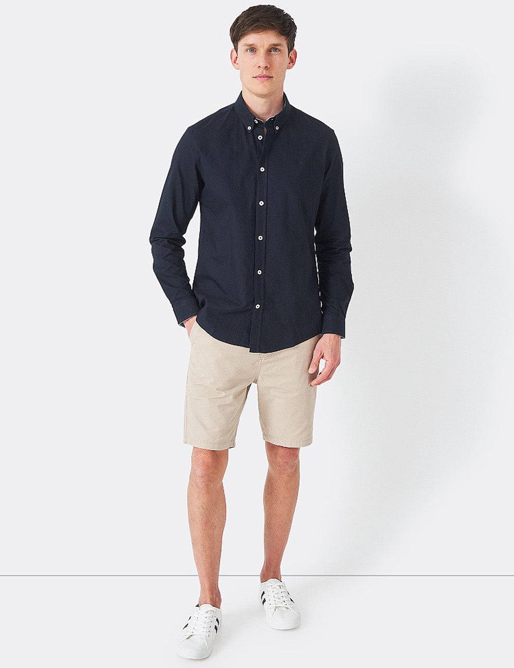 Crew Clothing Oxford Slim Fit Shirt - Navy