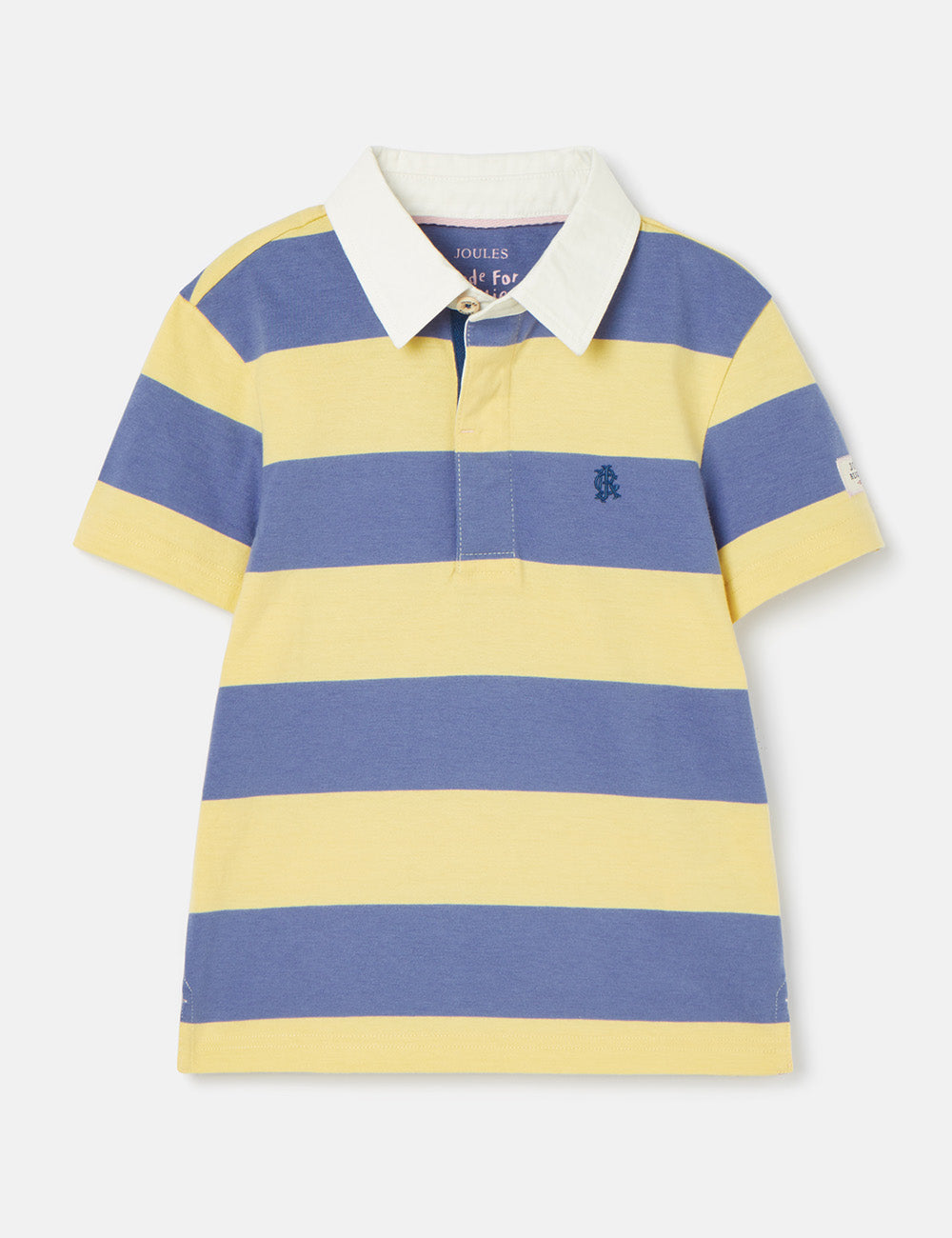 Joules Ozzy Stripe Polo Shirt - Yellow Stripe