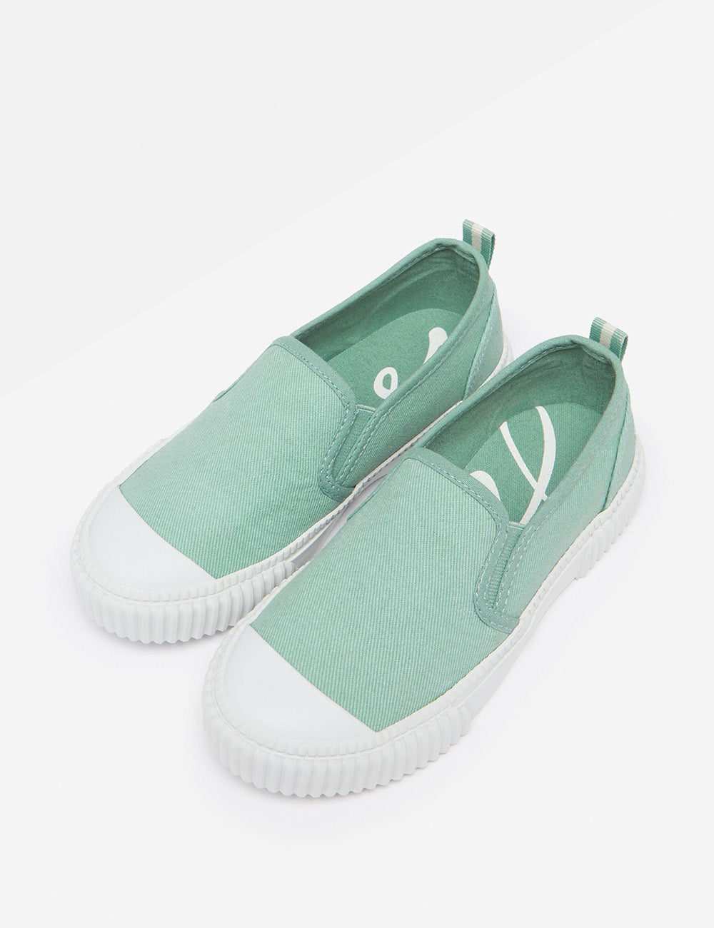 Joules Peasy Canvas Trainer - Soft Green