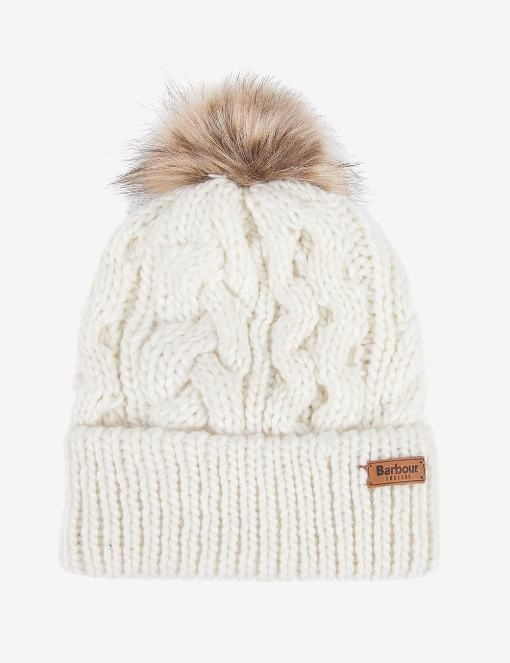 Barbour Penshaw Cable Beanie - Cloud