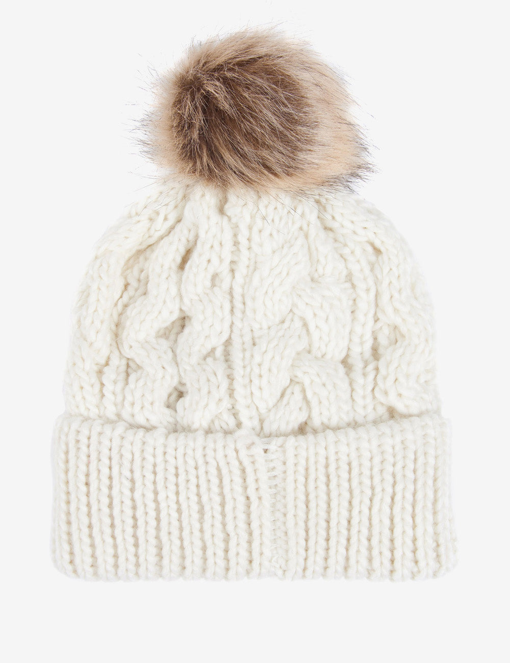 Barbour Penshaw Cable Beanie - Cloud