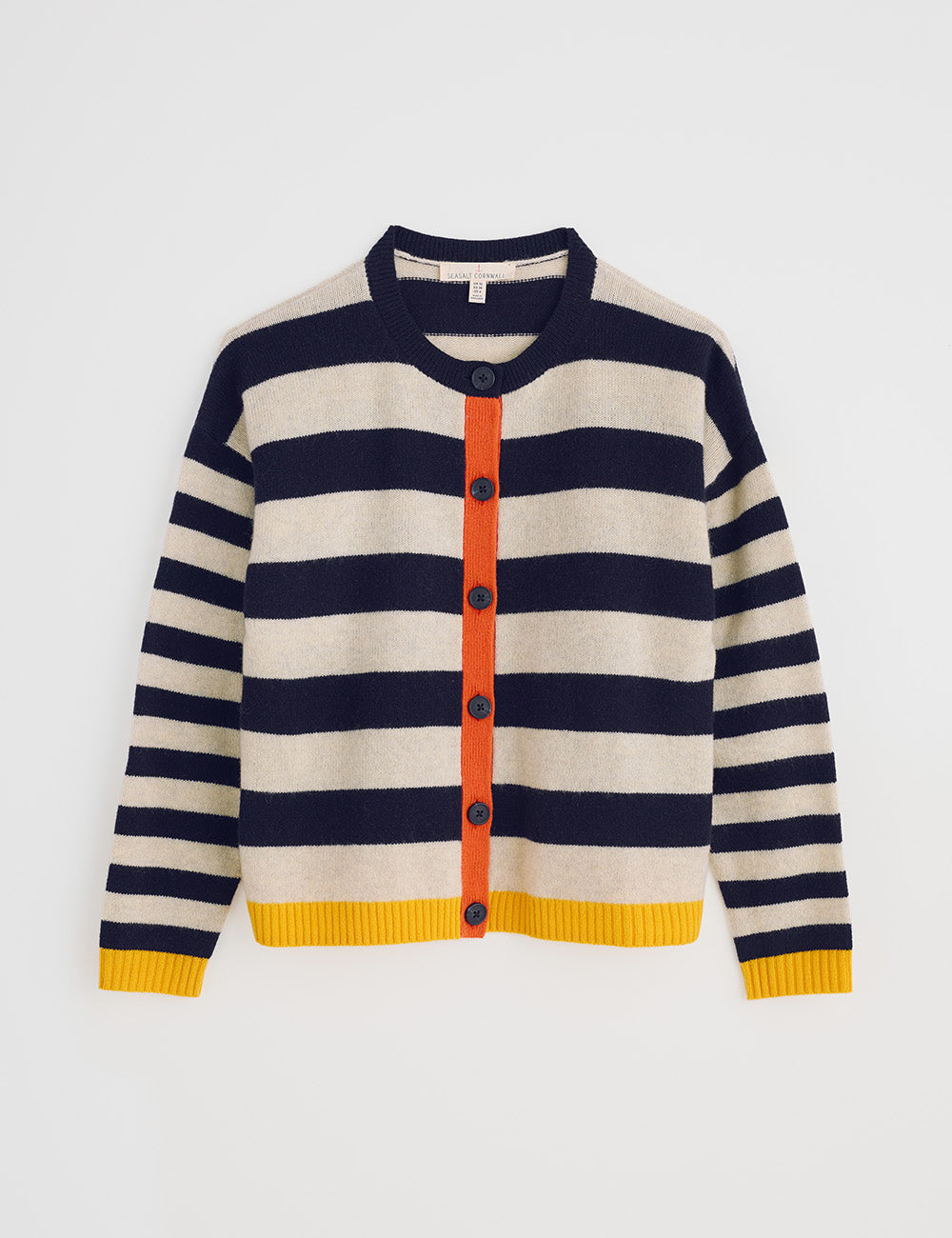 Seasalt Pinwell Cardigan - Bright Shape Maritime Mix