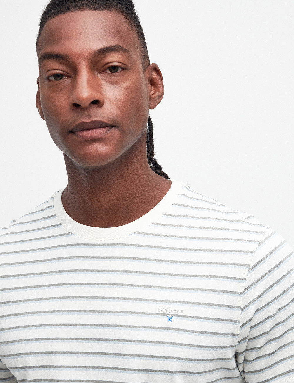 Barbour Ponte Stripe T-Shirt - Ecru