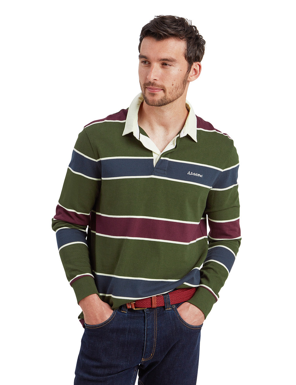 Schoffel Porthtowan Rugby Top - Woodland/Wine