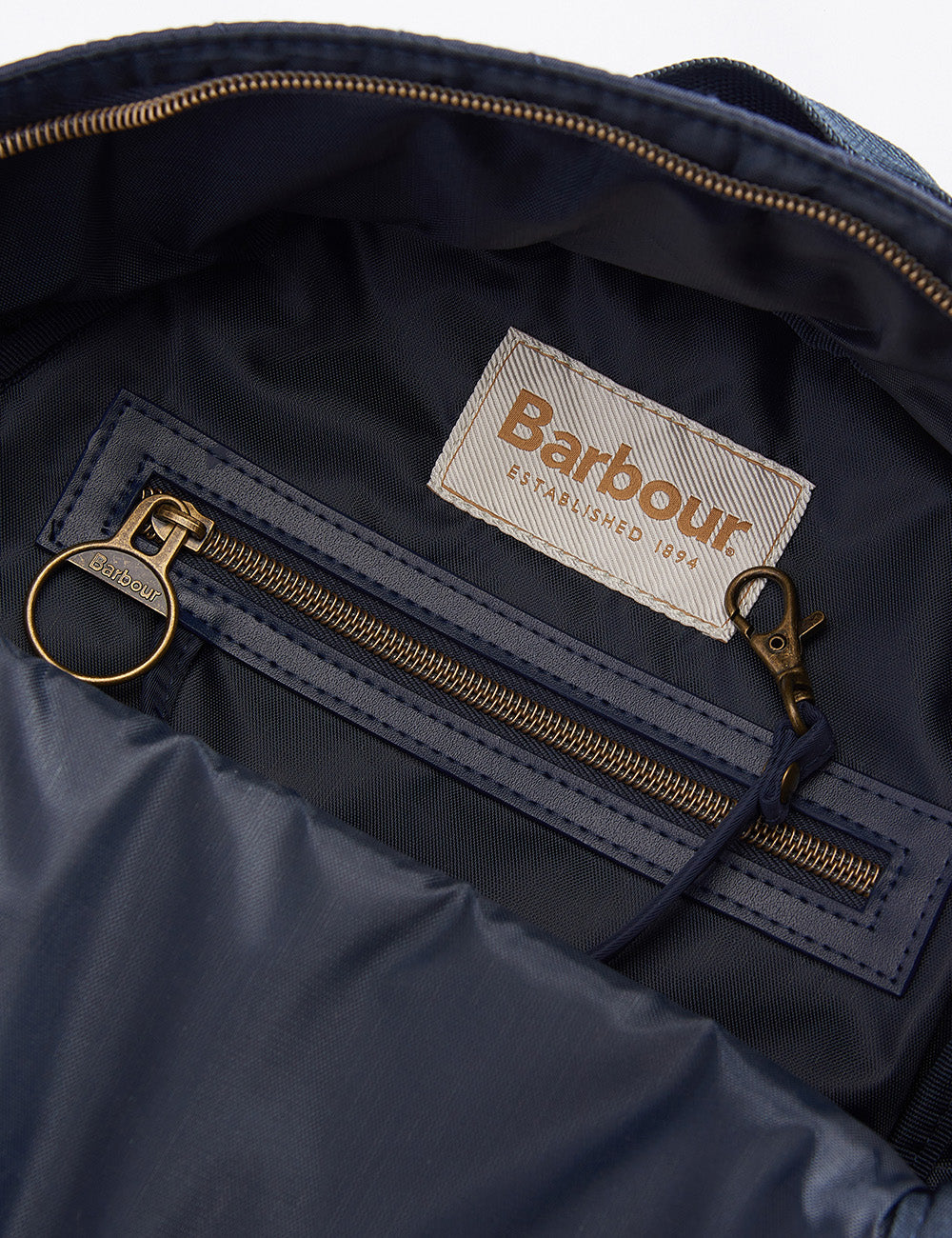 Barbour Quilted Backpack - Navy