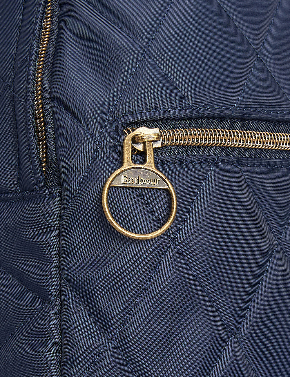 Barbour Quilted Backpack - Navy