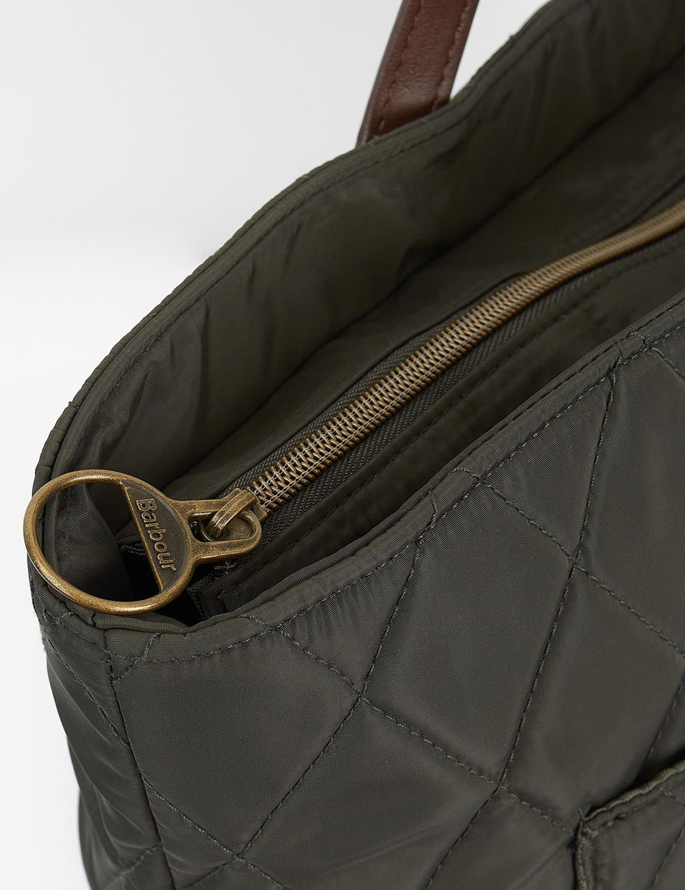 Barbour Quilted Tote Bag - Olive