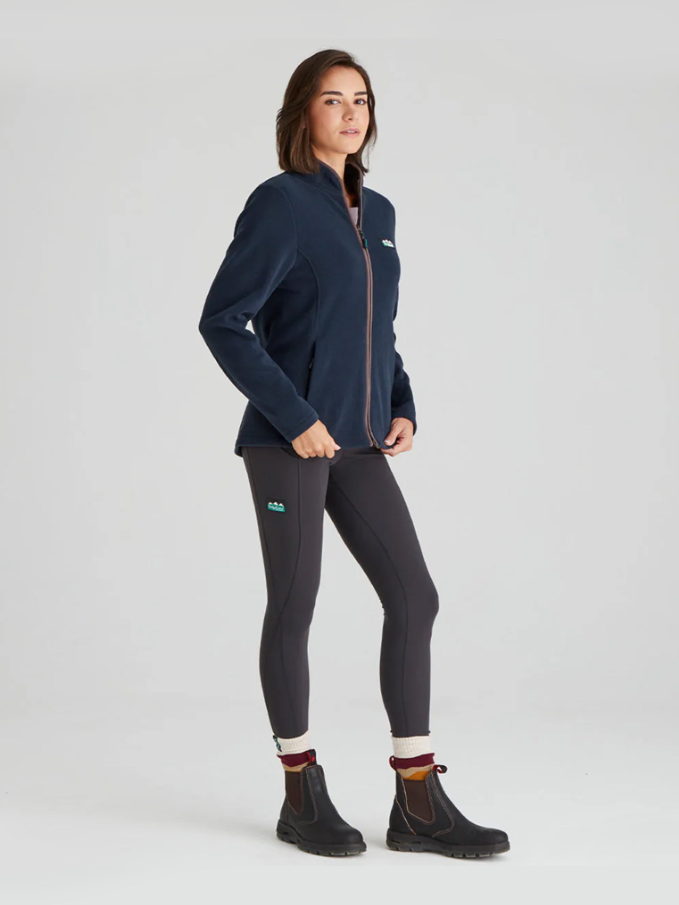 Ridgeline Womens Brenna Fleece Jacket - Navy