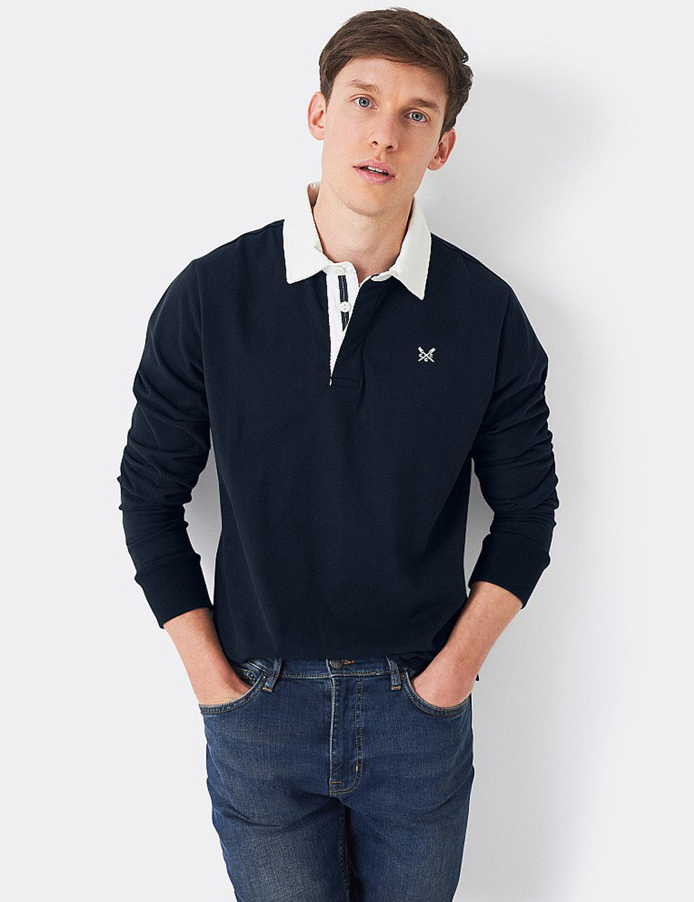 Crew Clothing Rugby Shirt - Navy