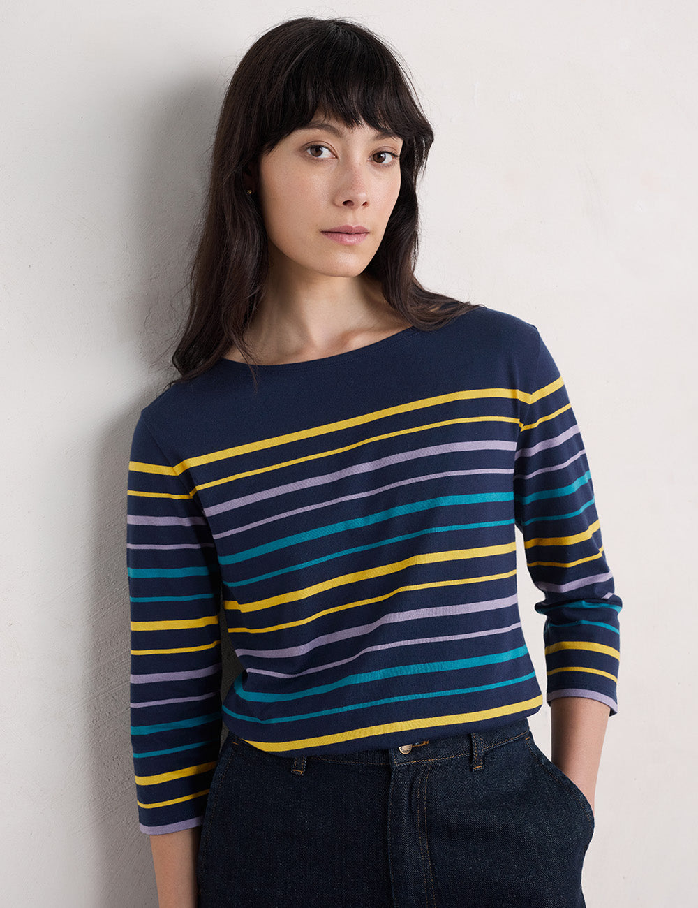 Seasalt Sailor Top - Falmouth Tri Shore Maritime Gorse