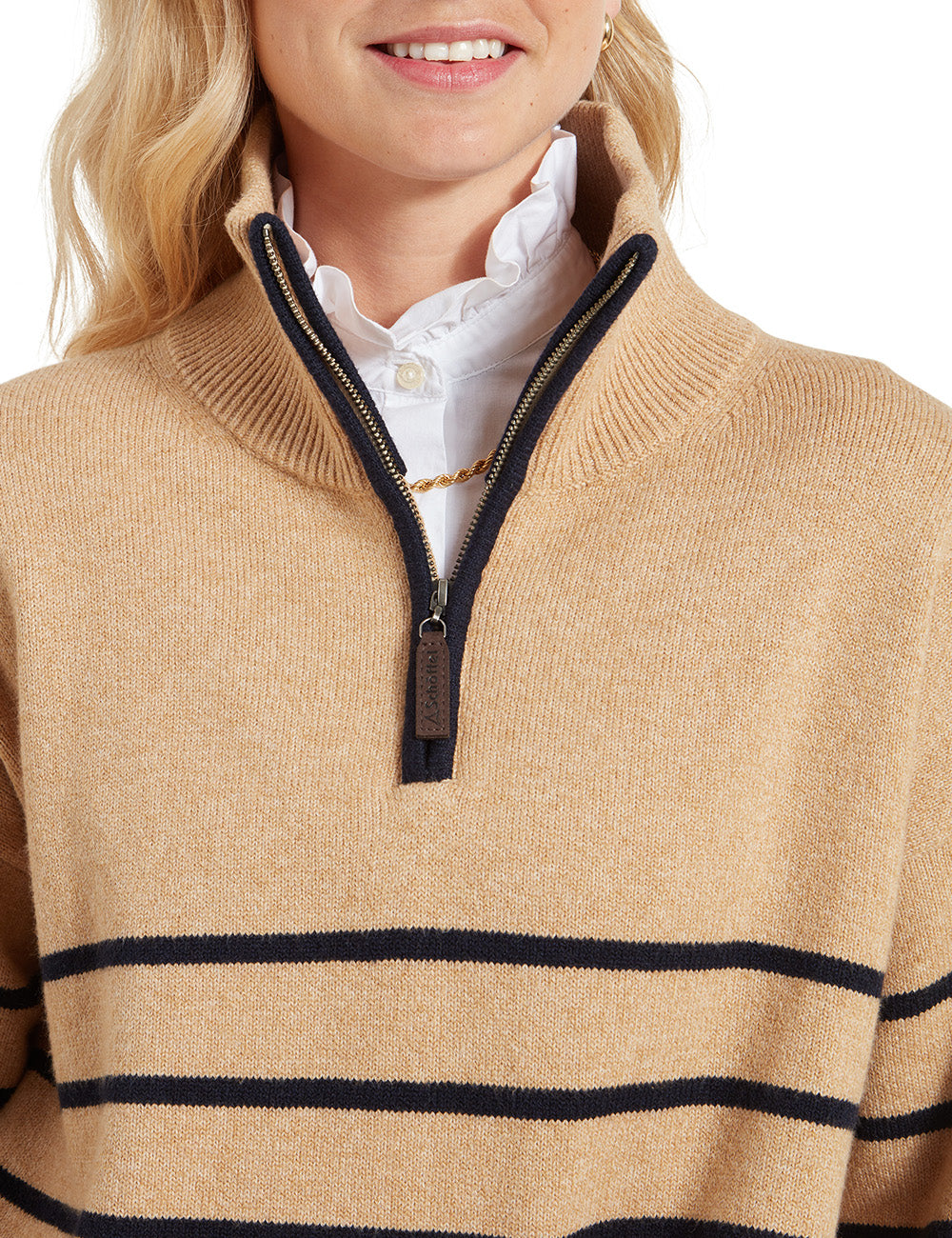 Schoffel Sandsend 1/4 Jumper - Warm Sand