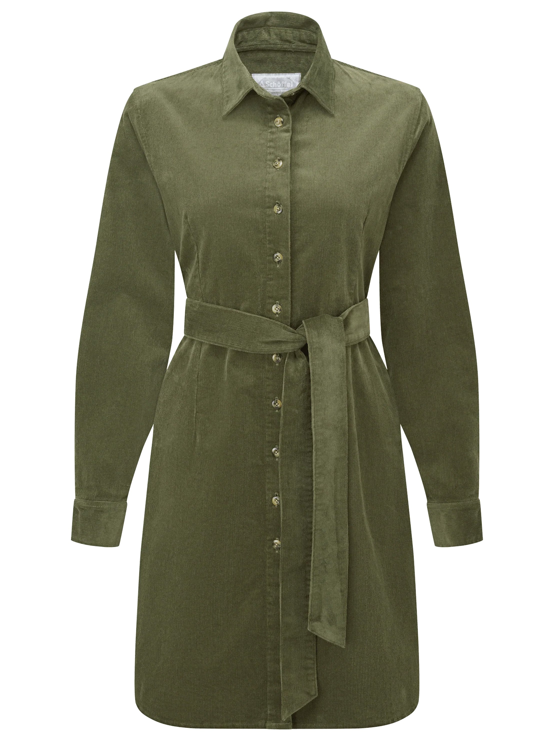 Schoffel Sage Cord Dress Dark Sage