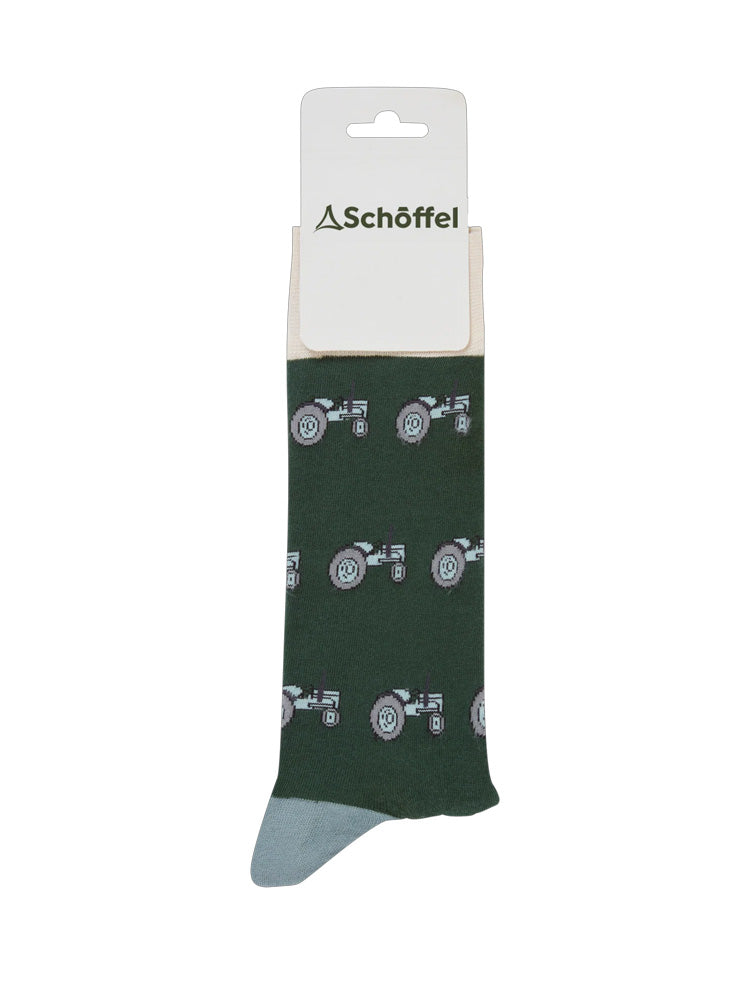 Schoffel Cotton Socks Grey Tractor