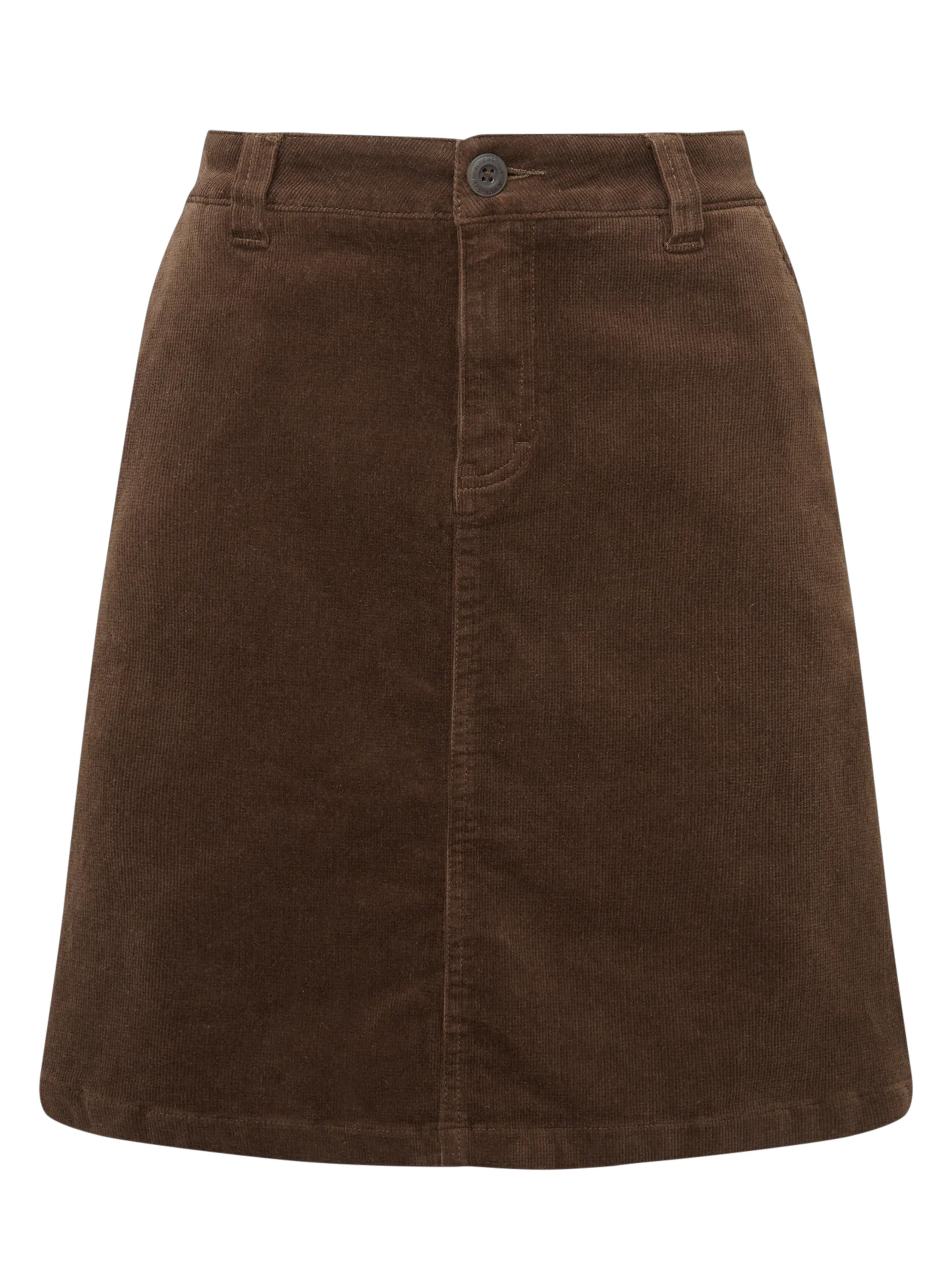 Schoffel Sage Cord Skirt Chocolate