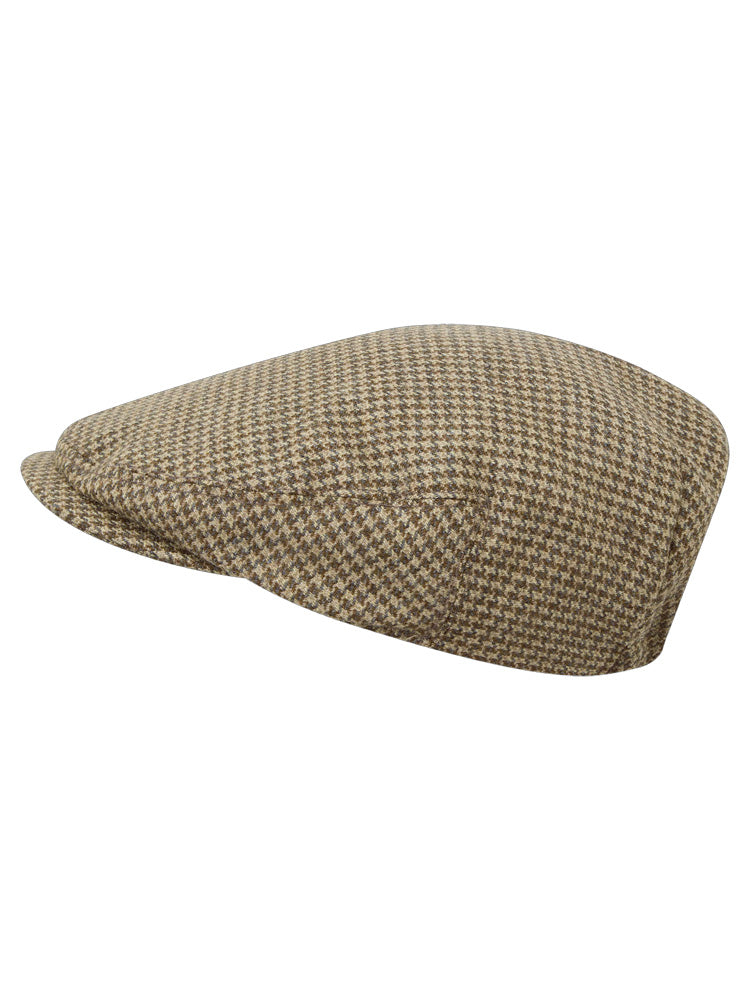 Schoffel Tweed Cap Houndstooth Tweed