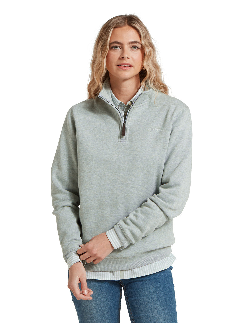 Schoffel Sennen Cove Sweatshirt - Aqua Grey