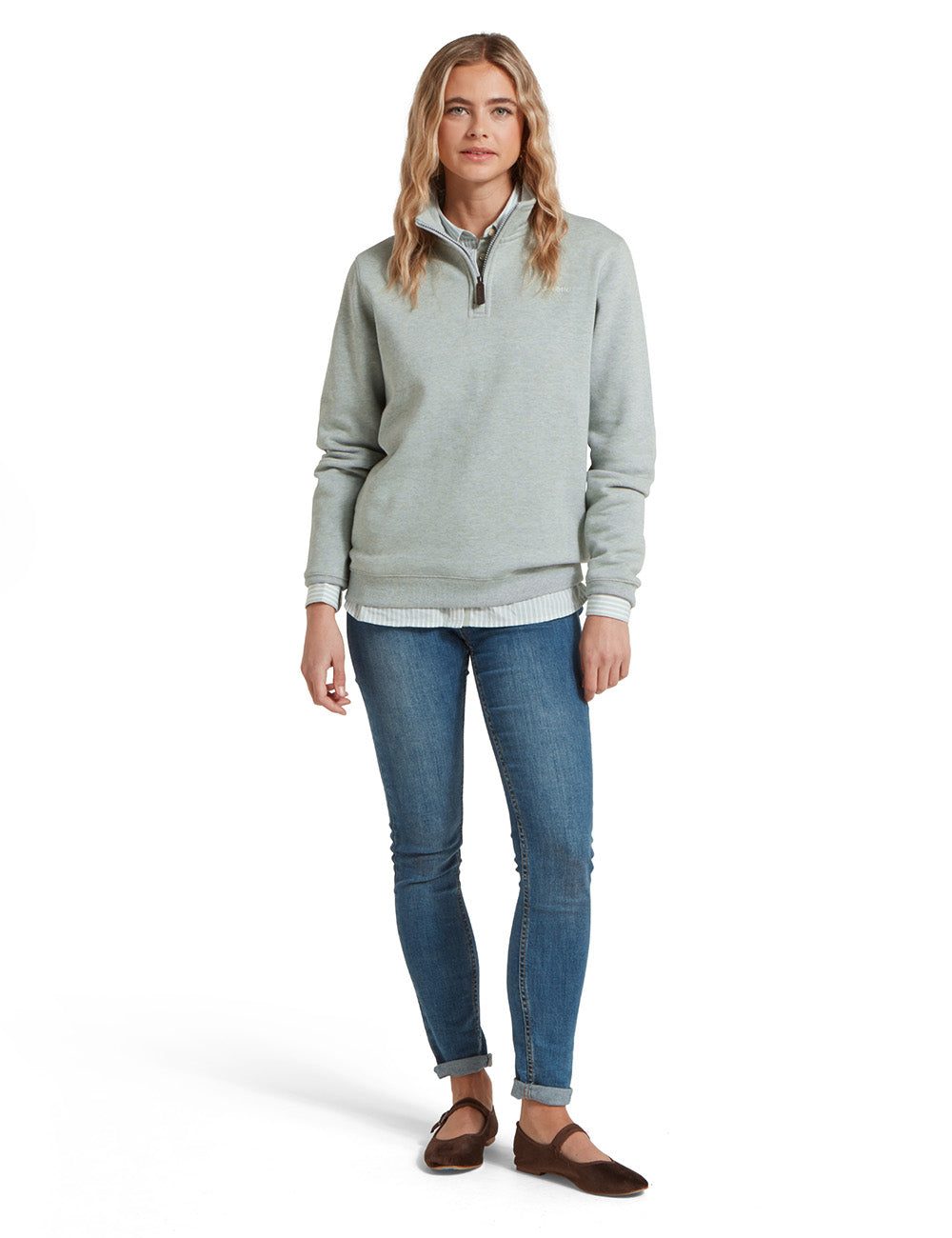 Schoffel Sennen Cove Sweatshirt - Aqua Grey