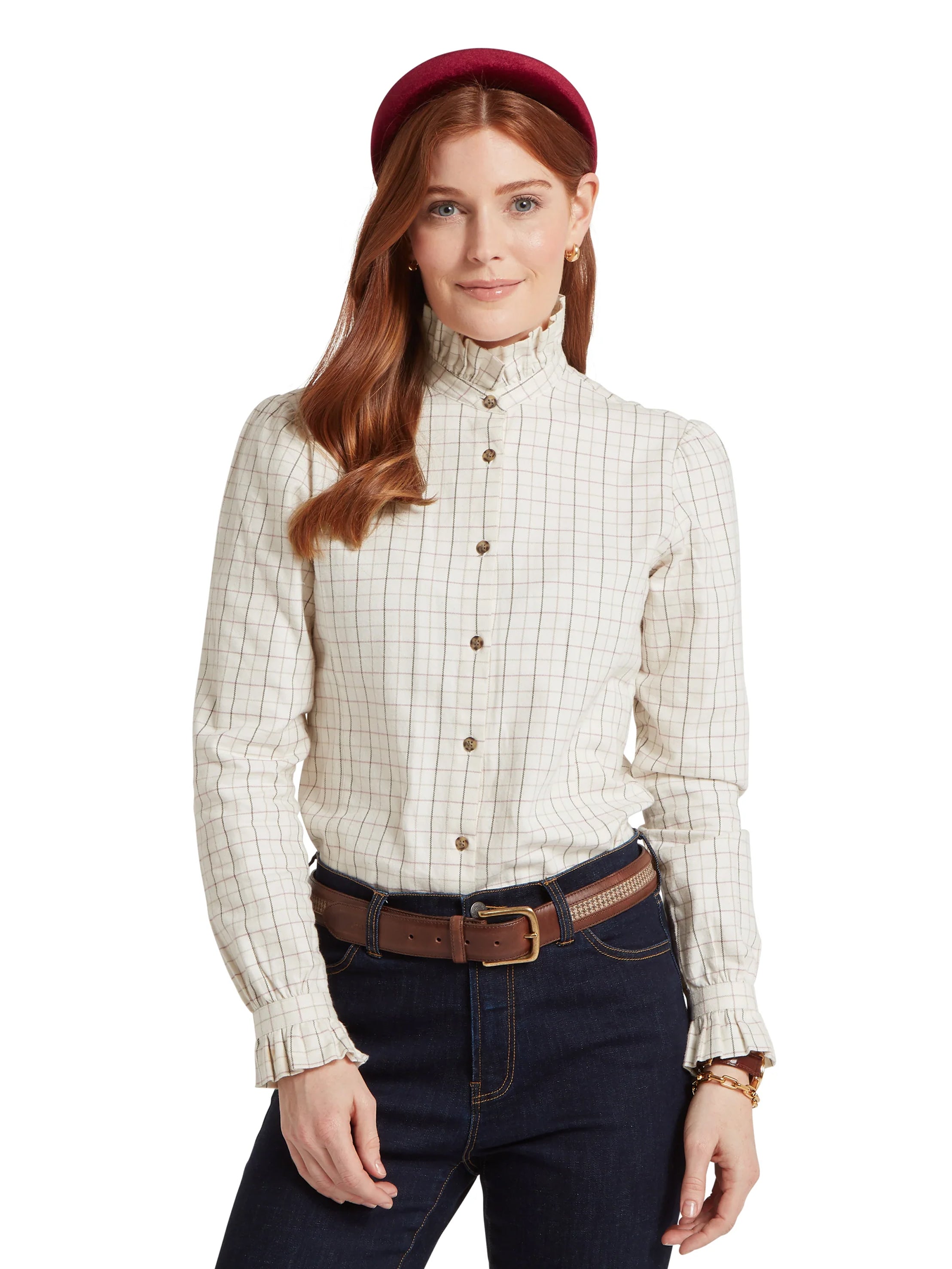 Schoffel Sheringham Shirt Cobblestone Tattersall