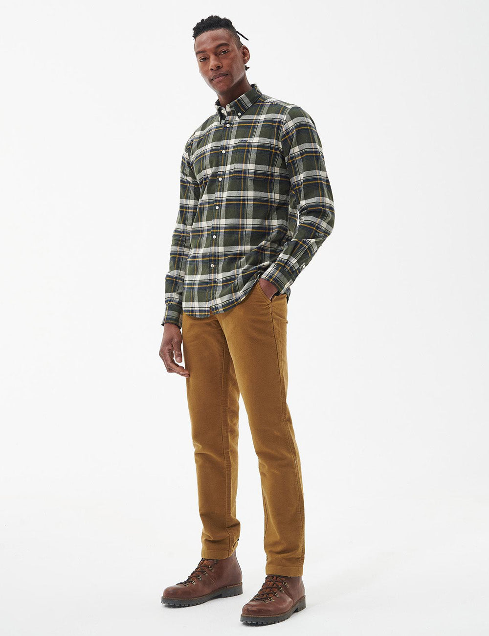 Barbour Shieldton Tailored Shirt - Olive