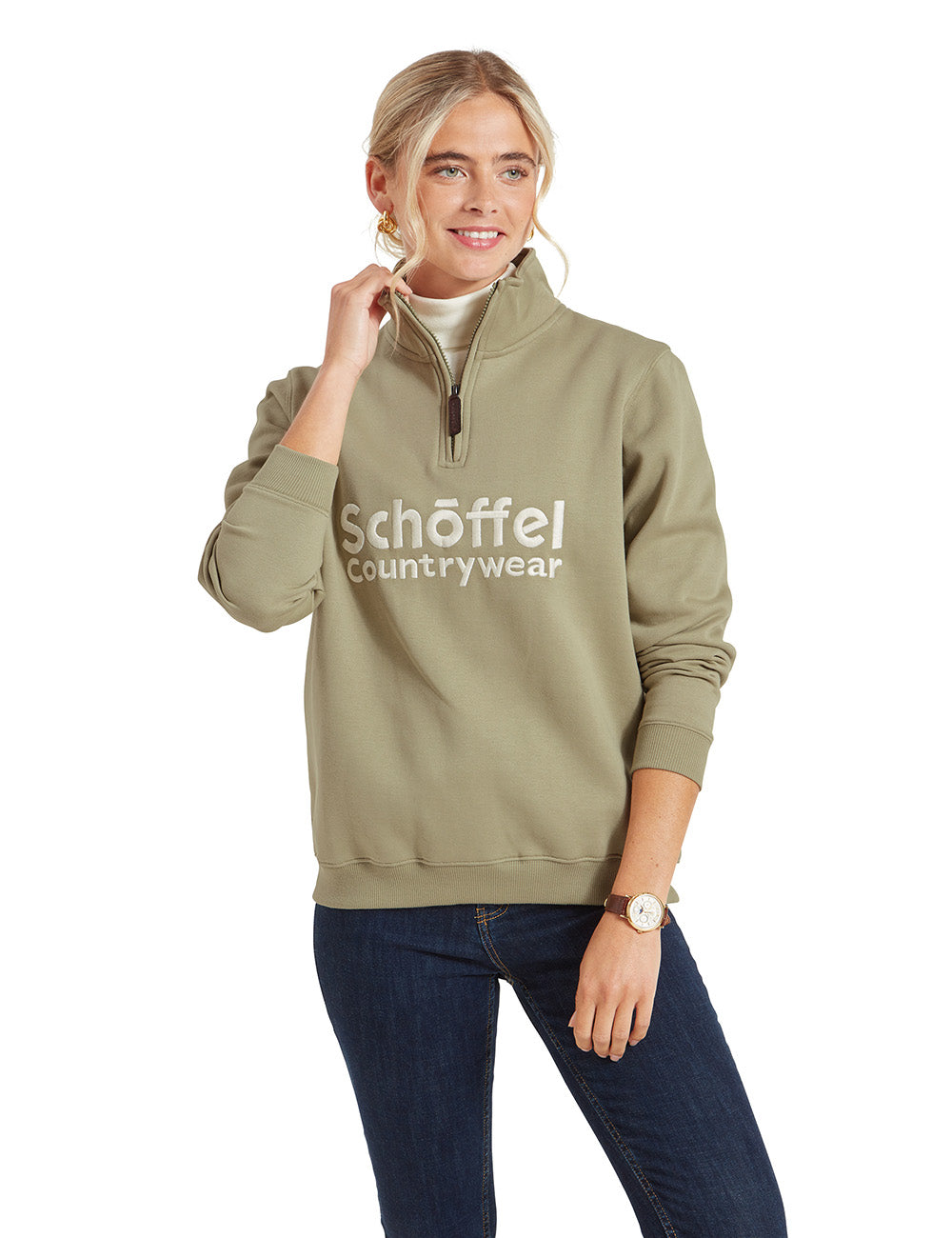 Schoffel St Issey Sweatshirt - Light Sage