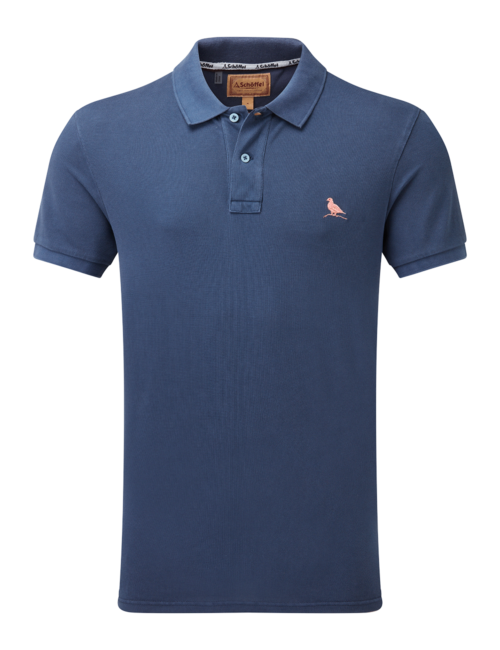 Schoffel St. Ives Garment Dyed Polo Shirt - French Navy
