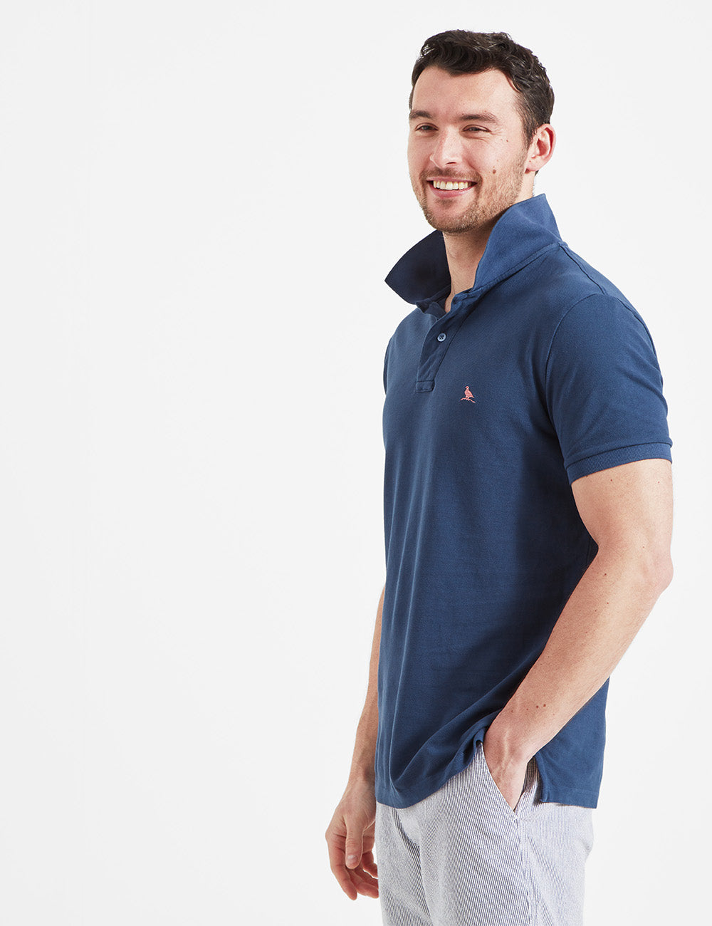 Schoffel St. Ives Garment Dyed Polo Shirt - French Navy