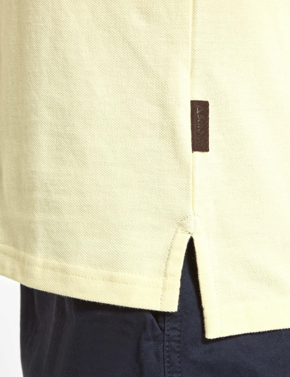 Close up at the seam of the St. Ives Polo Shirt