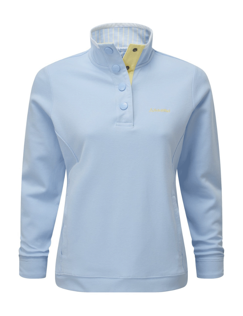 Schoffel's Steephill Cove Sweatshirt in Pale Blue on a white background