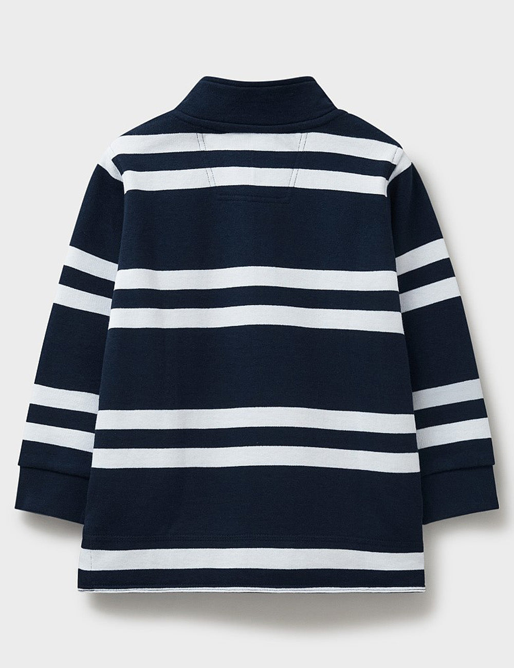 Crew Clothing 1/2 Zip Stripe Sweatshirt - Navy/White