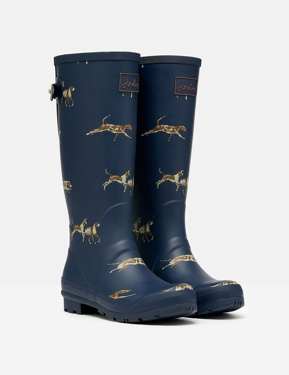 Joules Tall Printed Welly - Navy Dog