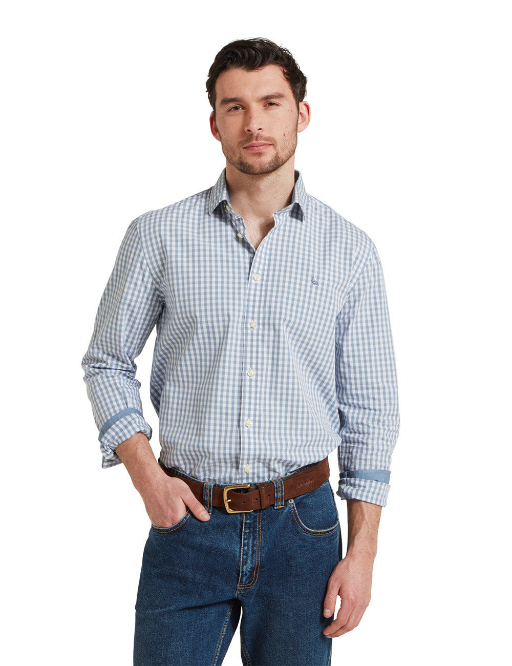 Schoffel Thorpeness Tailored Shirt - Pigeon Blue