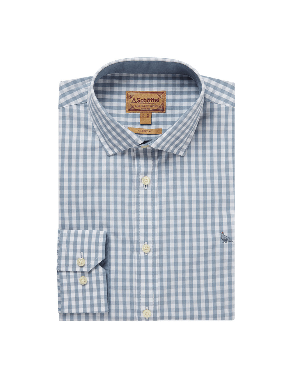 Schoffel Thorpeness Tailored Shirt - Pigeon Blue