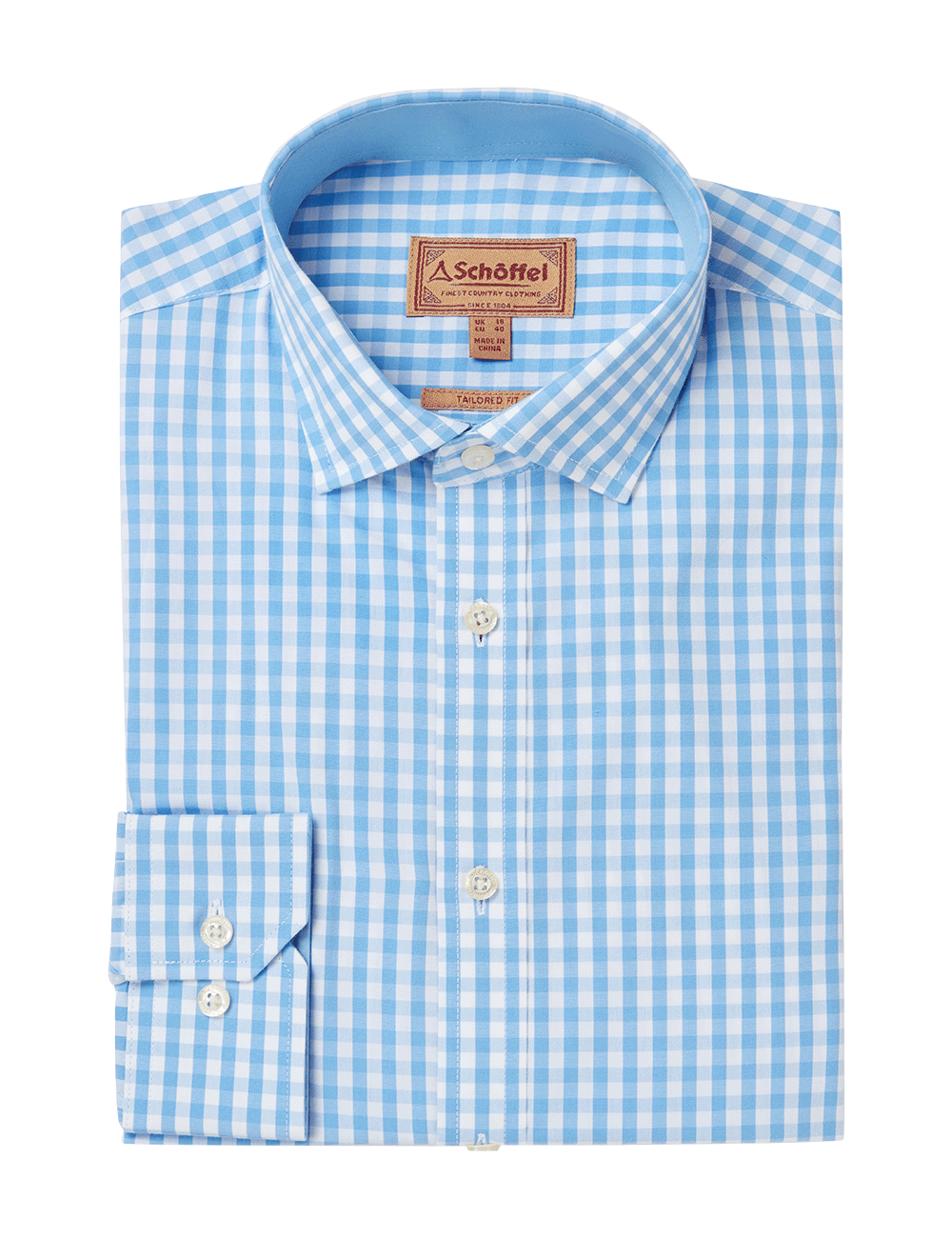 Schoffel Thorpeness Tailored Shirt - Blue Check