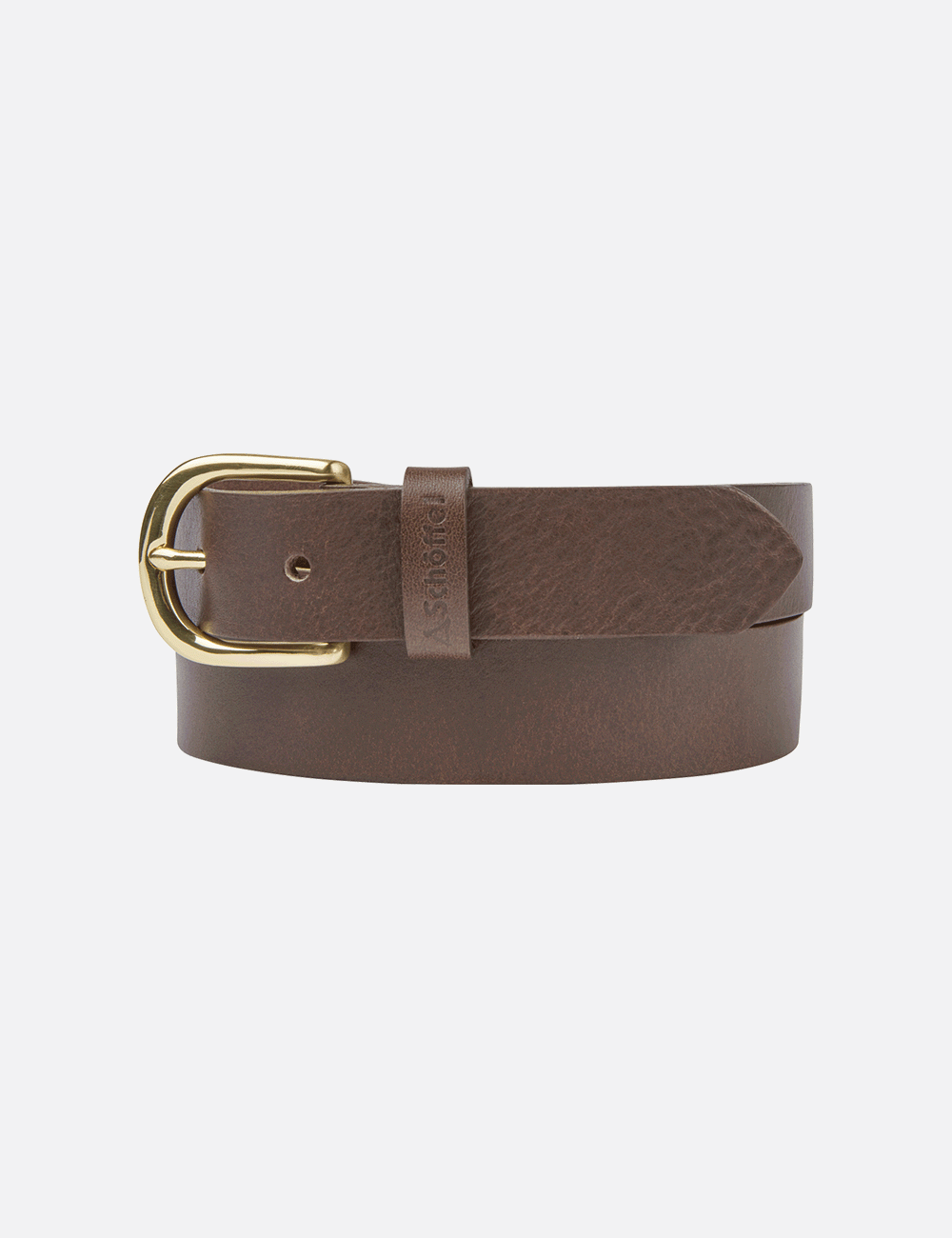 Schoffel Tideswell Leather Belt - Dark Brown