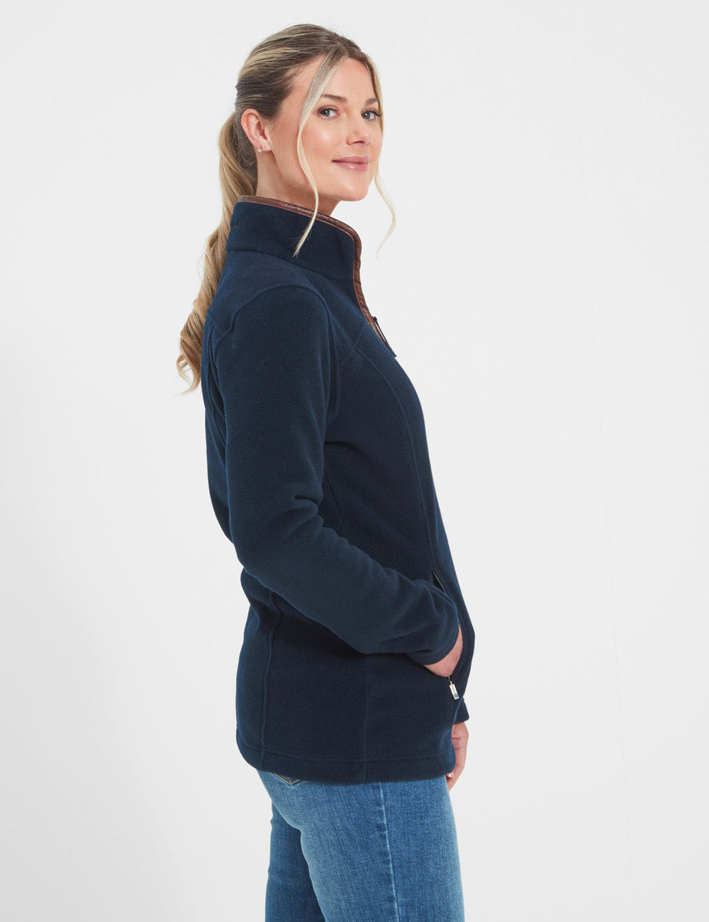 Schoffel Tilton 1/4 Zip Fleece - Navy