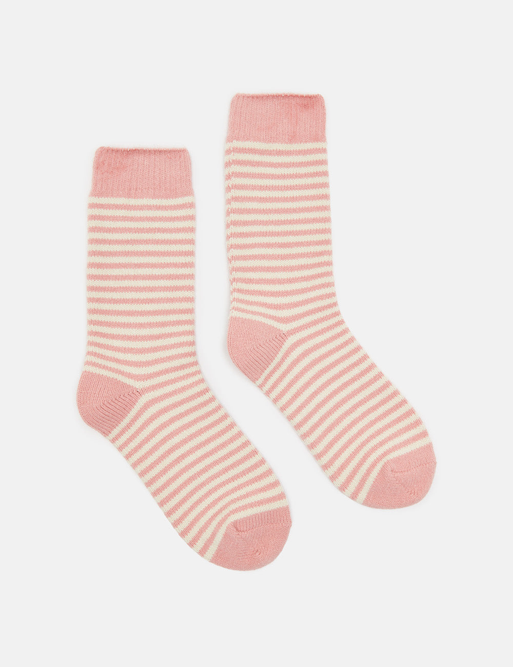 Joules Toasty Socks - Pink Stripe