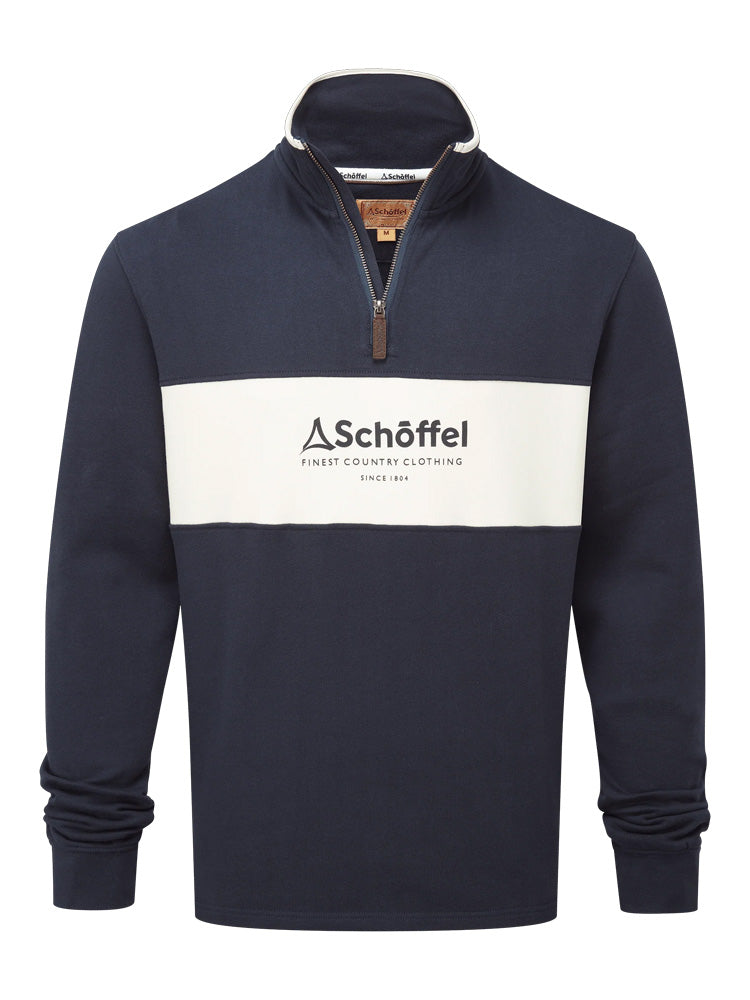 Schoffel Trencrom Qtr Zip Navy Stone