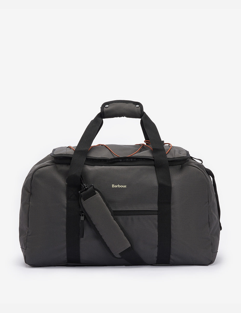 Barbour Arwin Canvas Duffle Bag - Charcoal/Ginger