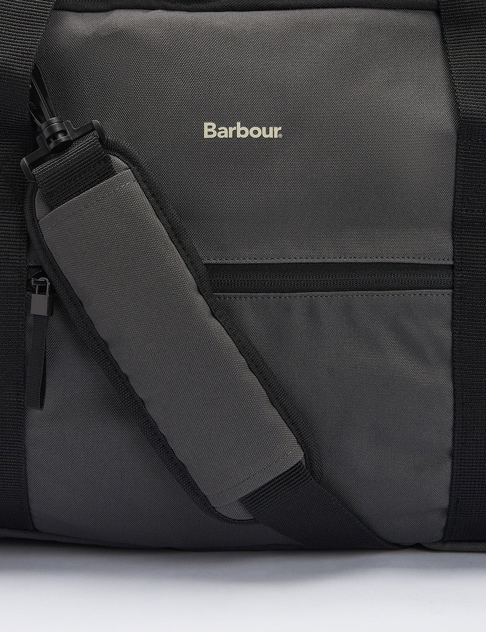 Barbour Arwin Canvas Duffle Bag - Charcoal/Ginger