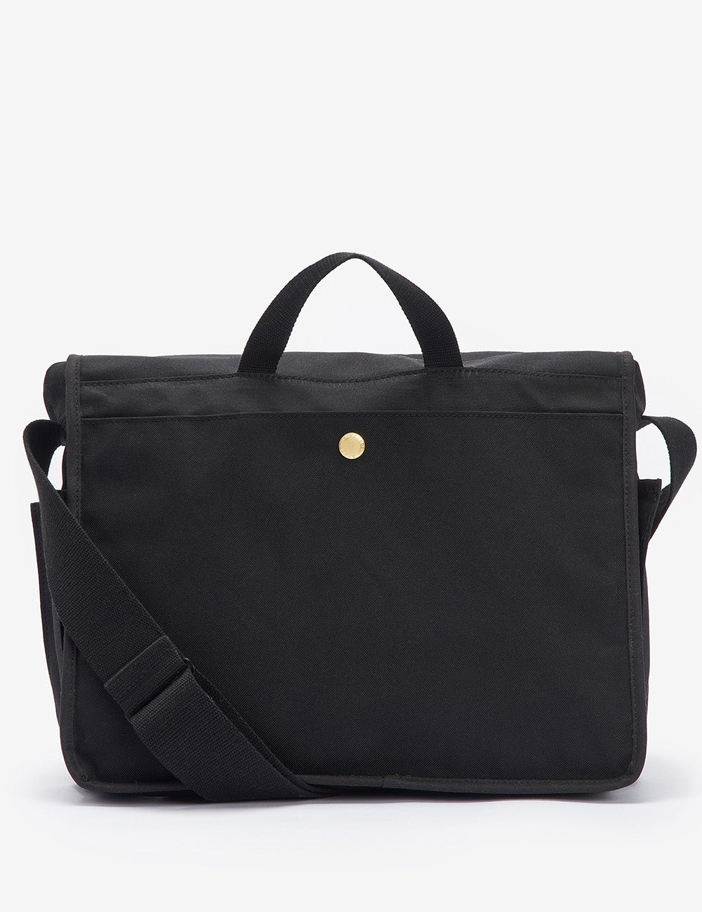 Barbour Field Wax Messenger Bag - Black