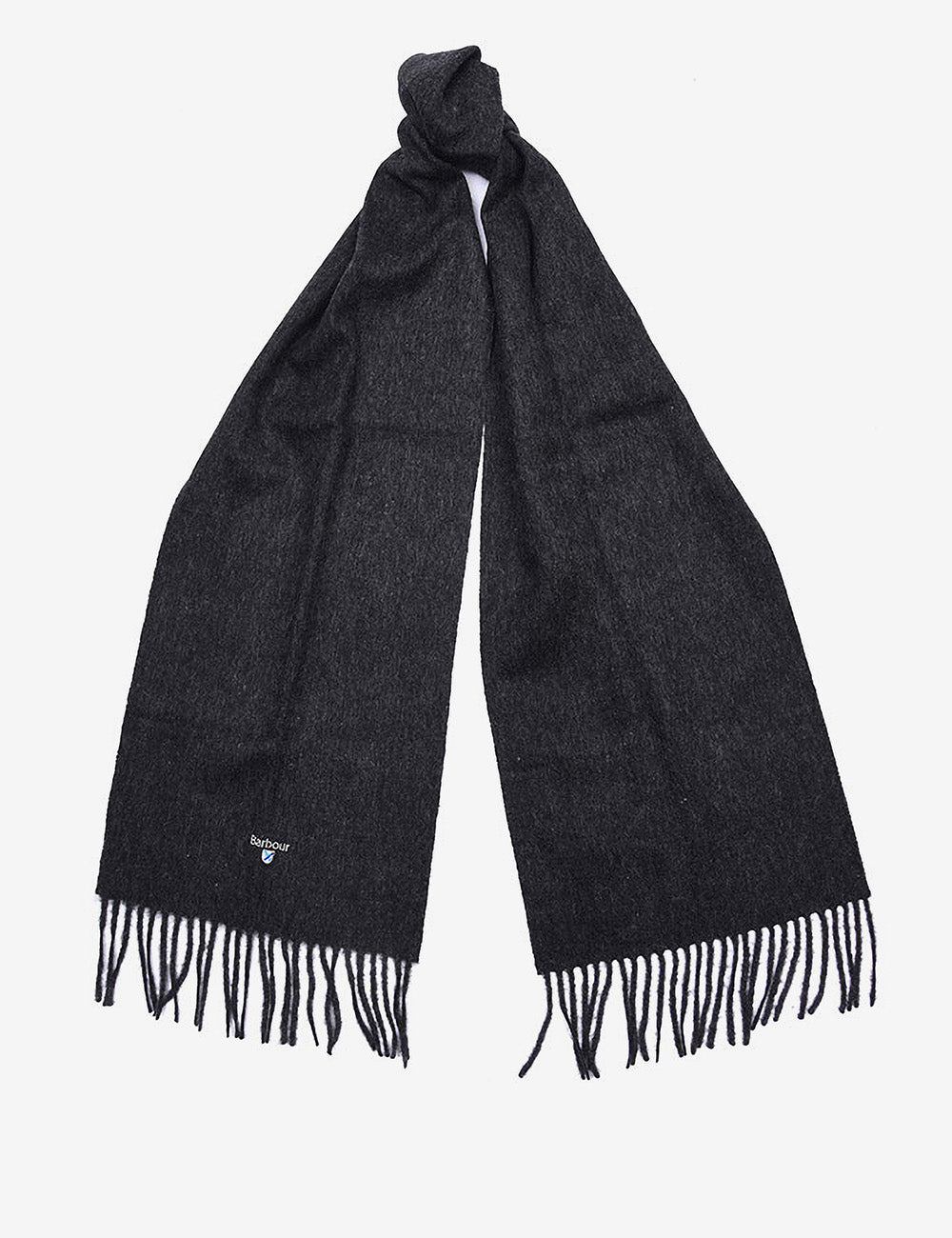 Barbour Lambswool Scarf - Charcoal/Grey