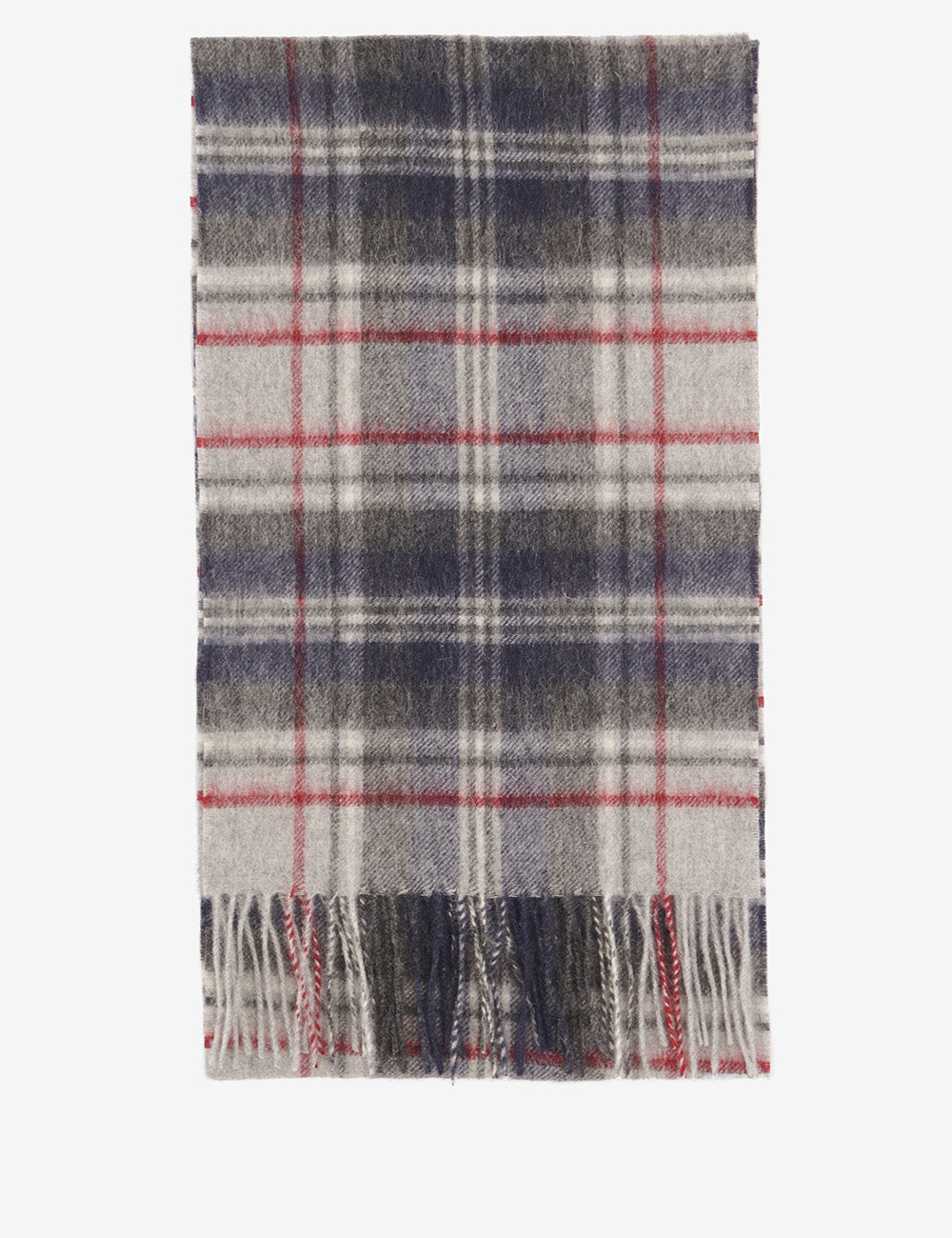 Barbour New Check Tartan Scarf - Blue Granite