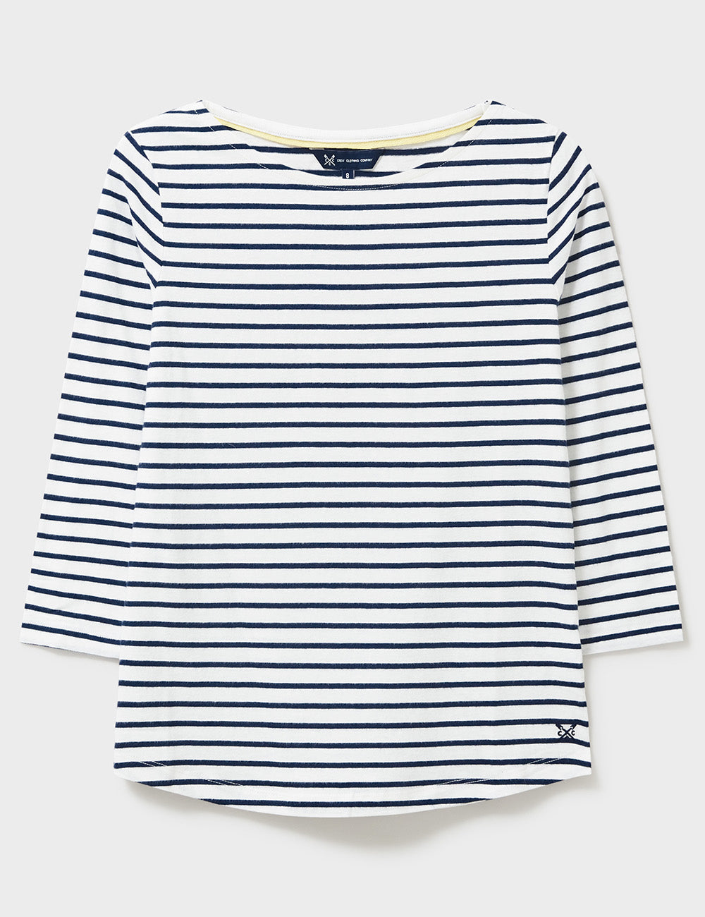 Crew Clothing Essential Breton T-Shirt - White/Navy