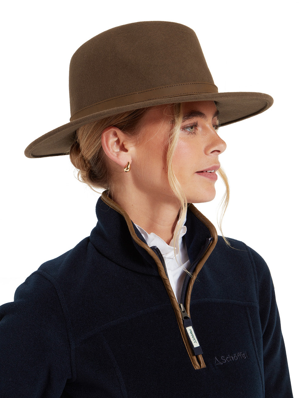 Schoffel Willow Fedora - Chocolate