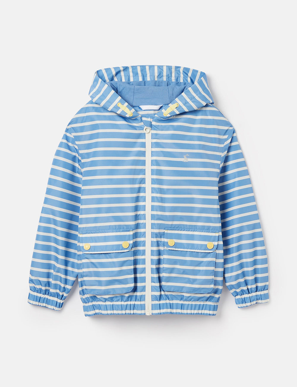 Joules Windbreaker Jacket - Blue/Cream Stripe