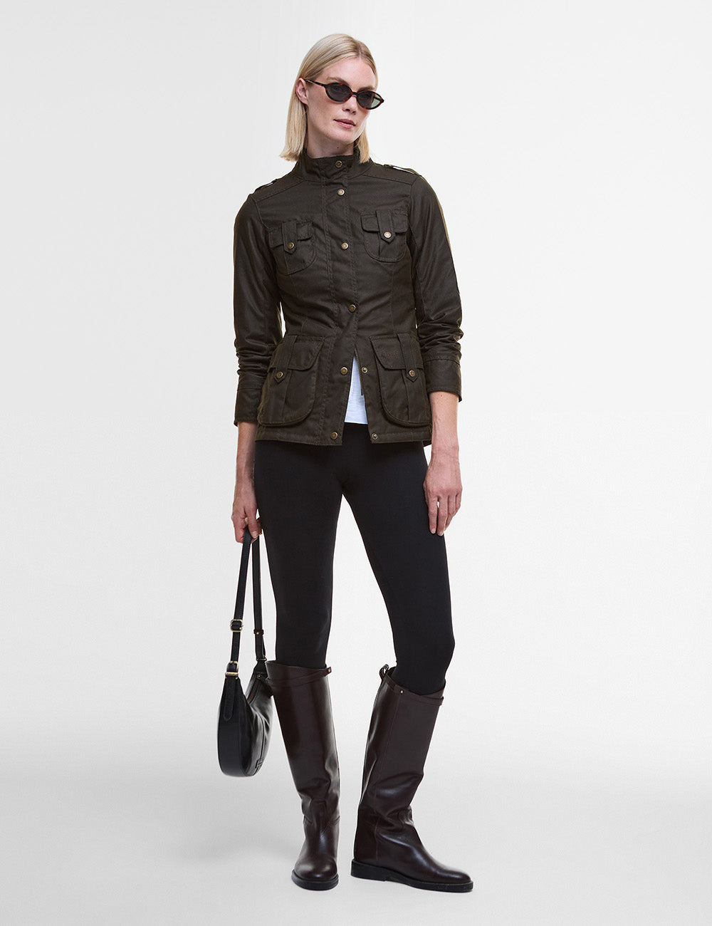 Barbour Winter Defence Wax Jacket - Olive